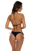 Luli Fama Chasing Stars Sequins Ruched Back Brazilian Tie Side Bottom